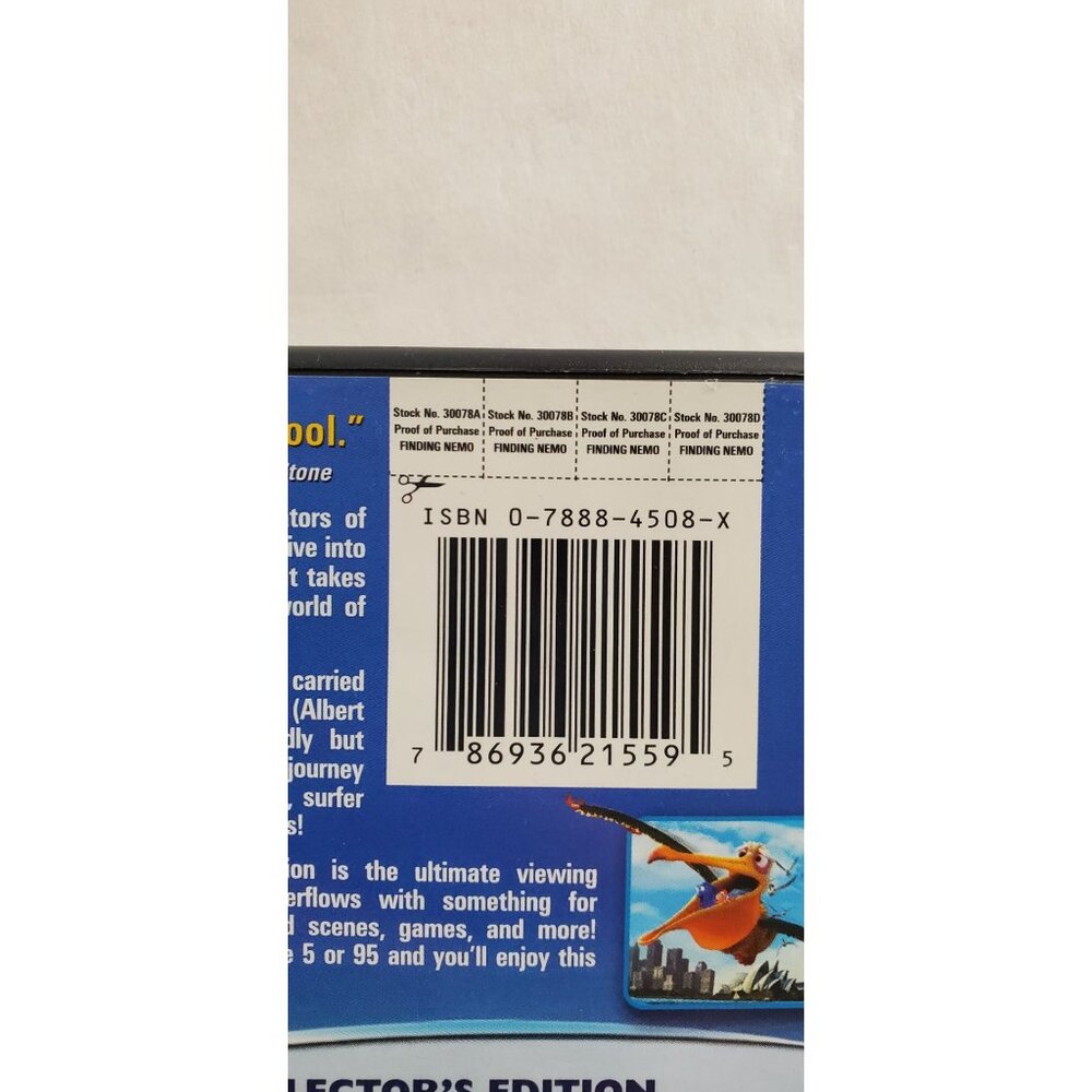 Finding Nemo DVD - 2-Disc Collection Edition Full Frame - Picture 2 of 8